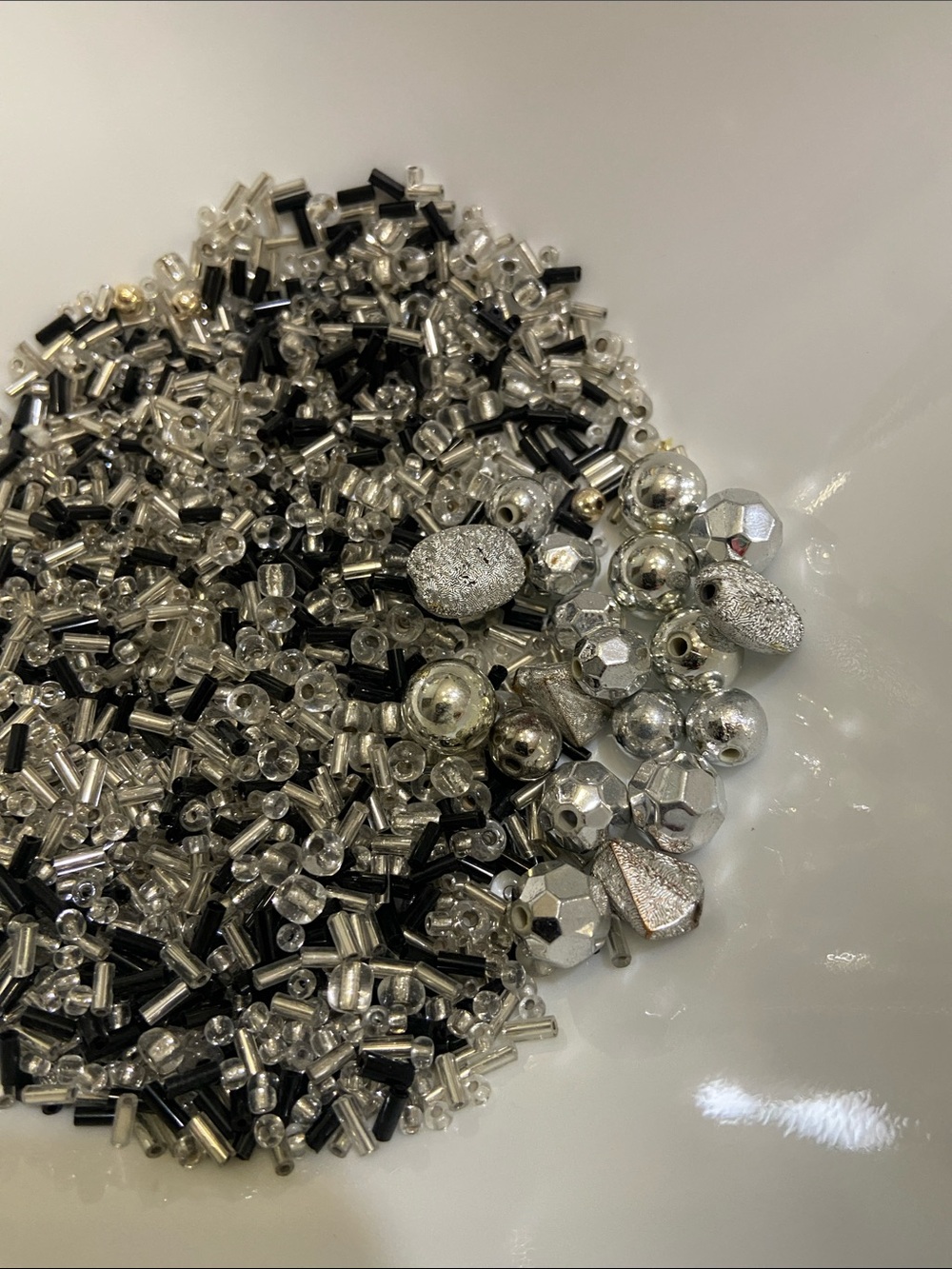 Silver and Black Mixed Bead Assortment